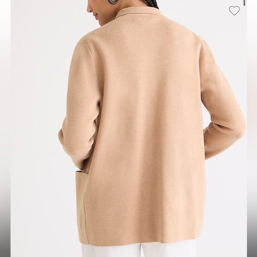 ✨NWT✨ J. Crew Eloise Sweater Blazer in Heather Khaki, size 3X - Picture 2 of 2